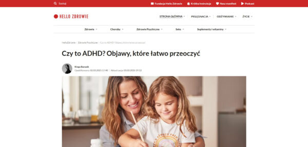 Czy to ADHD Objawy które łatwo przeoczyć HelloZdrowie PM