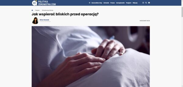 Jak wspierać bliskich przed operacją