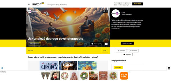 Jak znaleźć dobrego psychoterapeutę blog MarketNews PM