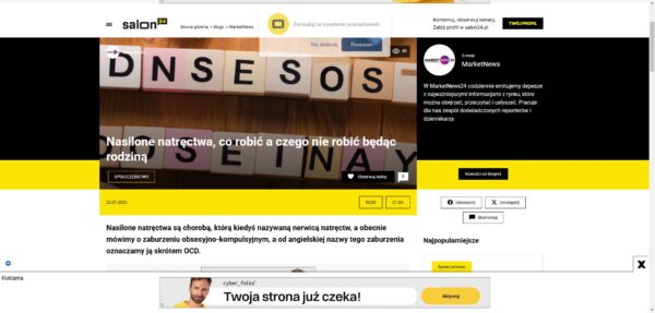 Nasilone natręctwa co robić a czego nie robić będąc rodziną blog MarketNews