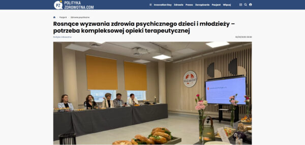 Rosnące wyzwania zdrowia psychicznego dzieci i młodzieży – potrzeba kompleksowej opieki terapeutycznej PM