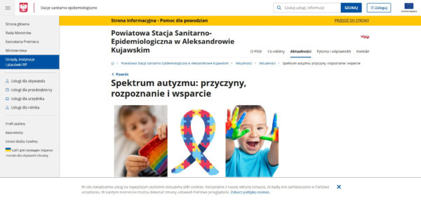 Spektrum autyzmu przyczyny rozpoznanie i wsparcie Powiatowa Stacja Sanitarno Epidemiologiczna w Aleksandrowie Kujawskim Portal Gov pl PM