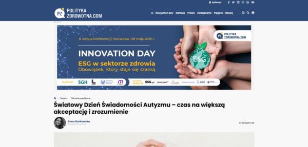 Światowy Dzień Świadomości Autyzmu – czas na większą akceptację i zrozumienie PM