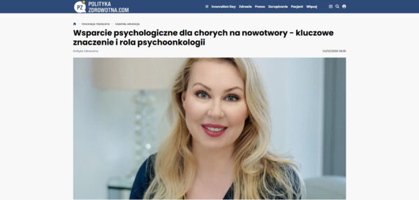 Wsparcie psychologiczne dla chorych na nowotwory kluczowe znaczenie i rola psychoonkologii PM