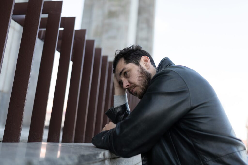 a man at the moment of apathy and loss of interest utc scaled