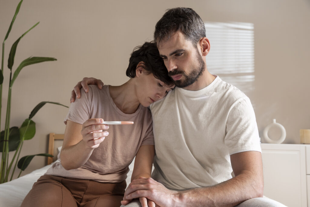 couple suffering from infertility