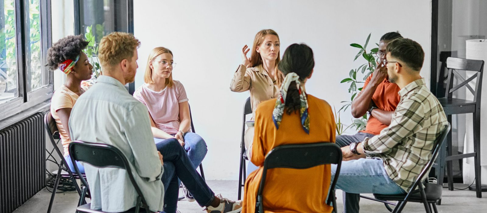 psychotherapy meeting woman support group mantherapy psychology patient psychologist sad emtion depression pain communication help circle sitting advice talking business lecture education