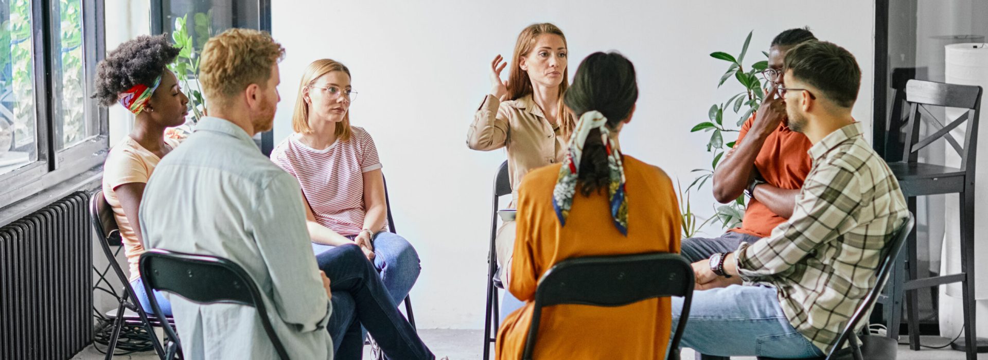 psychotherapy meeting woman support group mantherapy psychology patient psychologist sad emtion depression pain communication help circle sitting advice talking business lecture education