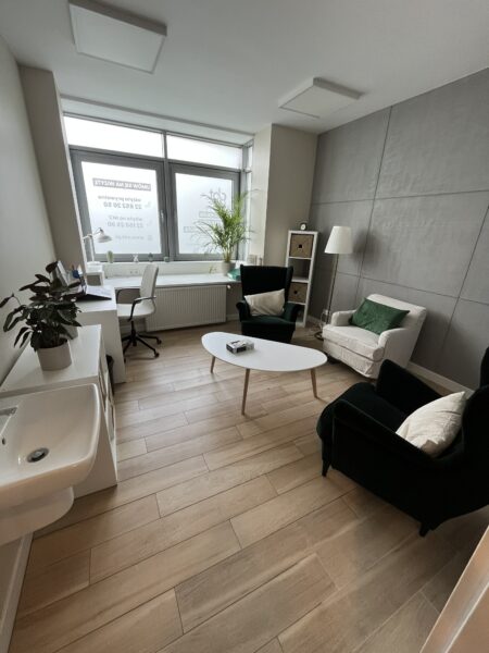 Gabinet 3 poradni psychologicznej Centrum CBT Wilanów Sarmacka.