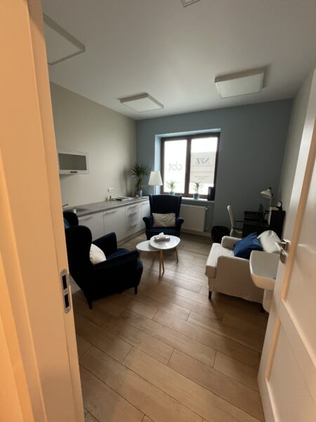 Gabinet 4 poradni psychologicznej Centrum CBT Wilanów Sarmacka.