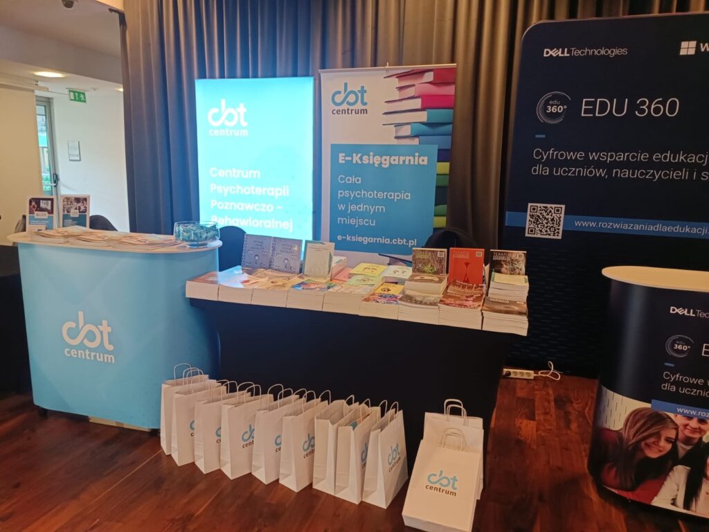 Stoisko Centrum CBT na konferencji Siła Dyrektora